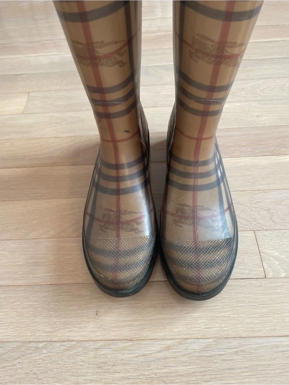 Burberry Classic Plaid Rain Boots
